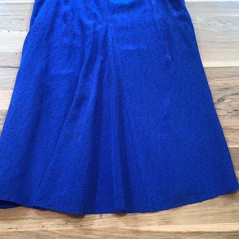 ANTHRO by Gryphon Deepest Fathoms Beaded Collar Sleeveless Dress Blue Women’s S - Picture 7 of 14